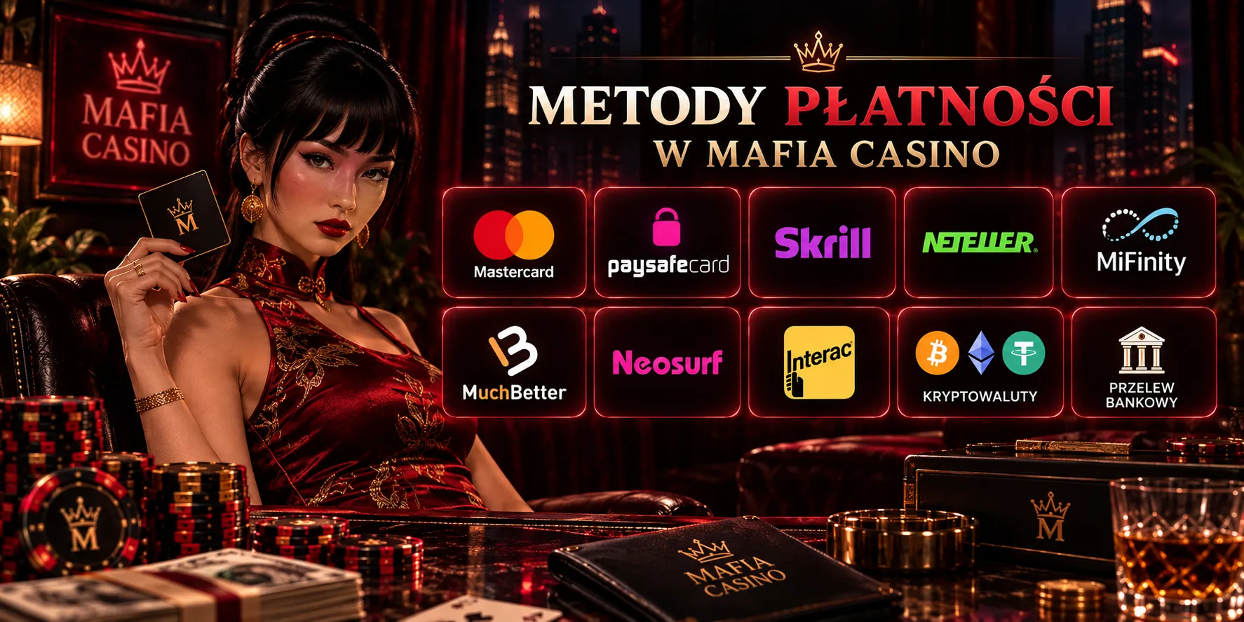 Metody płatności w Mafia Casino